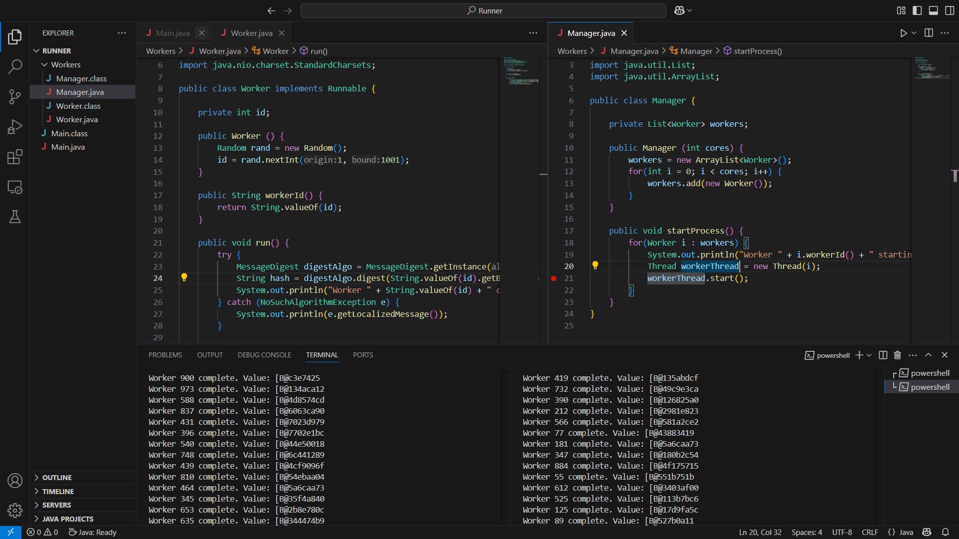 code written in a text editor.